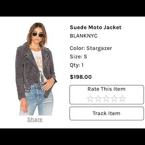 Like New Dark Gray BlankNYC Suede Moto Jacket
